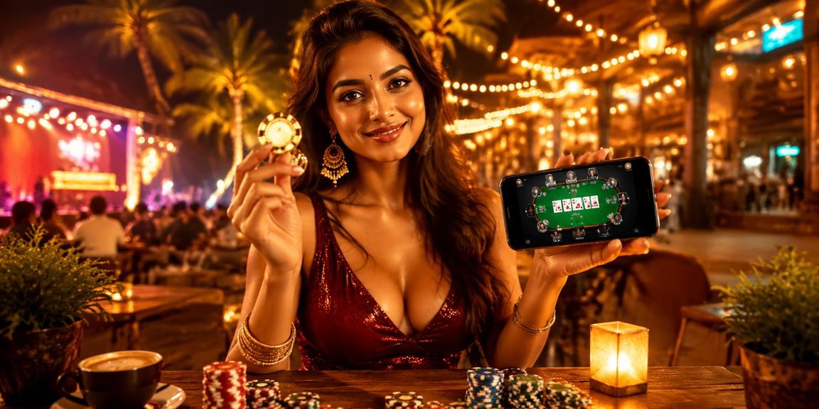 Player using mobile payment app for gaming from beach in Goa